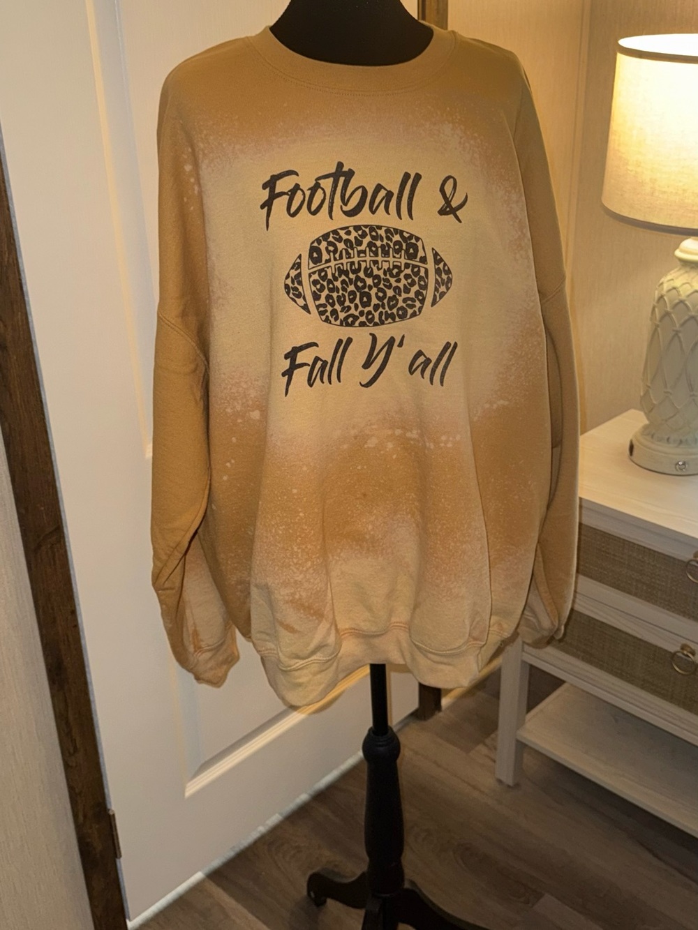 Women’s Camel Graphic Sweatshirt - Football & Fall Y'all